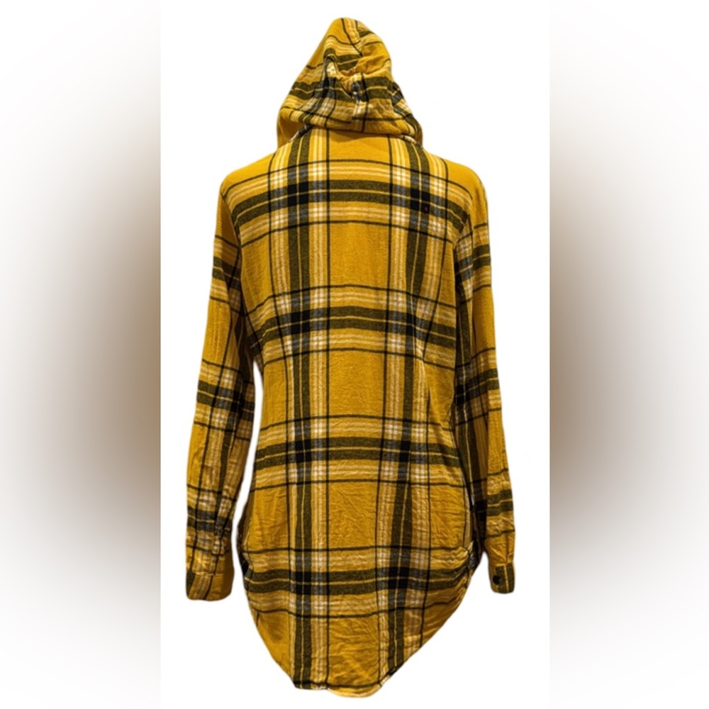 Woman’s hooded button up flannel!🍁 - Picture 2 of 4